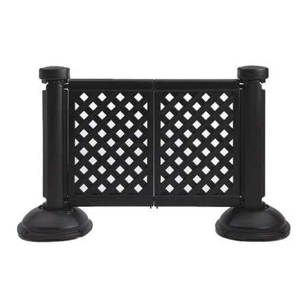 Fence Post And Base,black,3 Ft. H (1 Uni