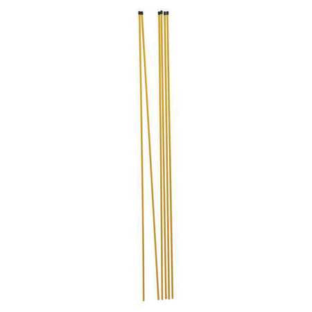 Snow Stakes,yellow,48" L,fiberglass (1 U