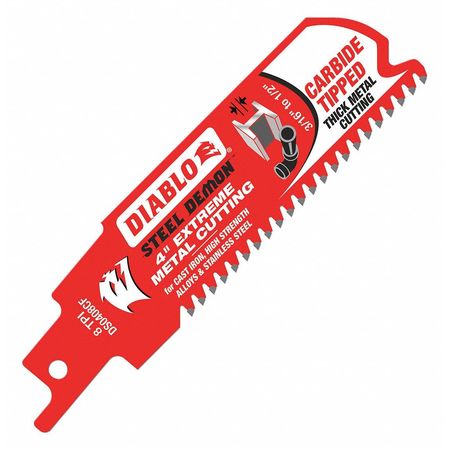 Saw Blade,4" L X 1" H,8 Teeth Per Inch (