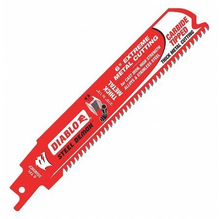 Saw Blade,6" L X 1" H,8 Teeth Per Inch (