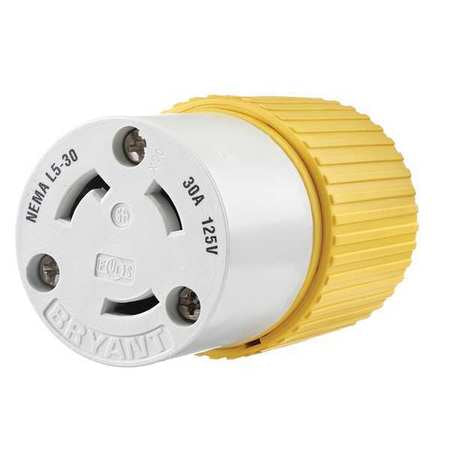 Locking Connector,yellow/white,nylon,30a