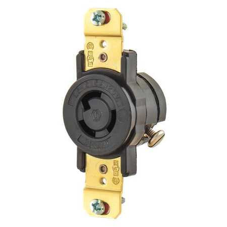 Locking Receptacle,brown,125vac,0.5 Hp (