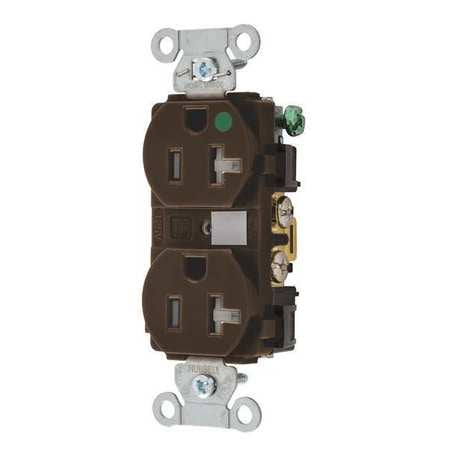 Receptacle,brown,20a,nylon,2 Poles (1 Un