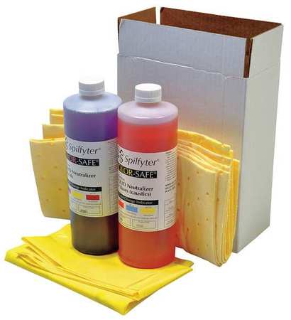 Spill Kit, Chem/hazmat, White,pk4 (1 Uni