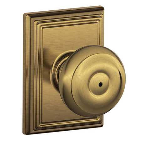 Knob Lockset,mechanical,privacy,grd. 2 (