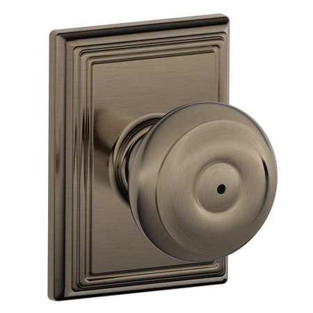 Knob Lockset,mechanical,privacy,grd. 2 (