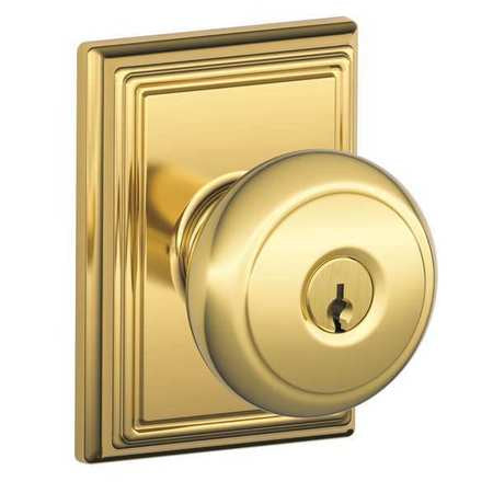 Knob Lockset,mechanical,entrance,grd. 1