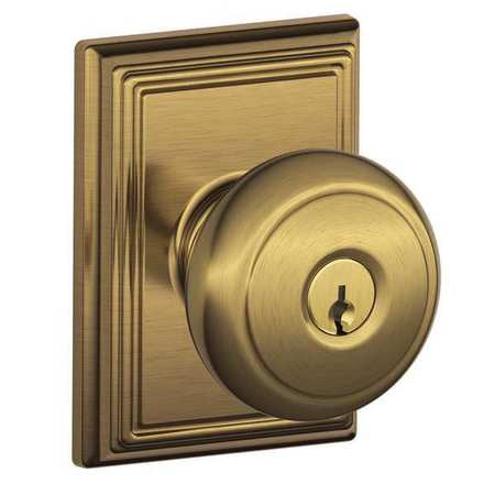 Knob Lockset,mechanical,entrance,grd. 1