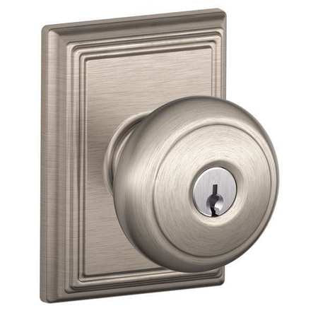 Knob Lockset,mechanical,entrance,grd. 1