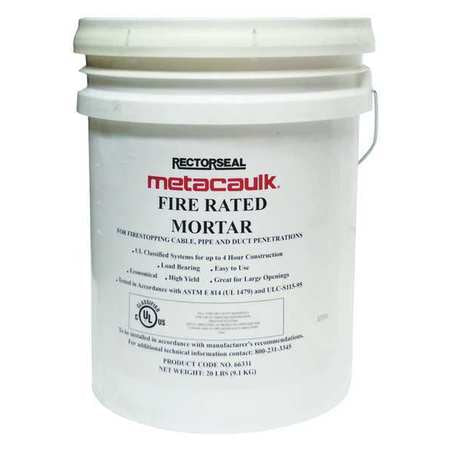 Fire Barrier Mortar,pail,20 Lb. (1 Units