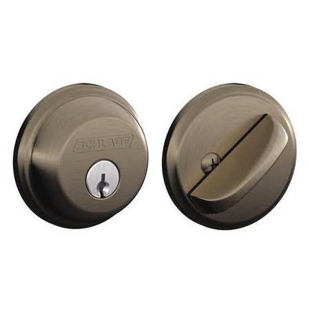 Deadbolt,antique Pewter,keyed Different