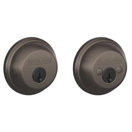 Deadbolt,oil Rubbed Bronze,double Cyl. (