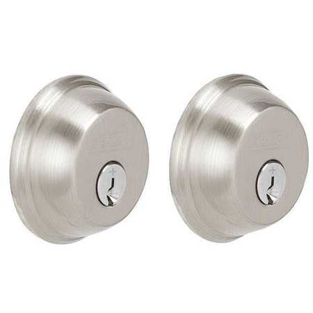 Deadbolt,satin Nickel,keyed Different (1