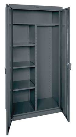 Combo Wardrobe Cab,78"h,36"w,charcoal (1