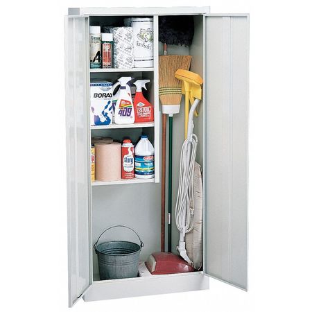 Janitorial Cabinet,66" H,30" W,dove Gray