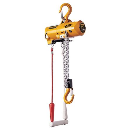 Air Chain Hoist,250 Lb. Cap.,10 Ft. Lift