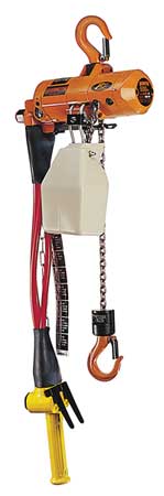 Air Chain Hoist,500 Lb. Cap.,10 Ft. Lift