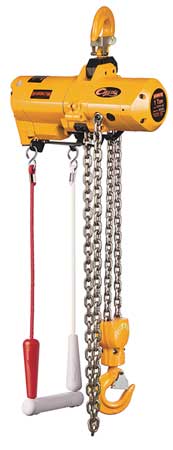 Air Chain Hoist,2000 Lb. Cap.,10 Ft. Lft