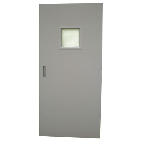 Metal Door With Glass,type 1,80 X 32 In