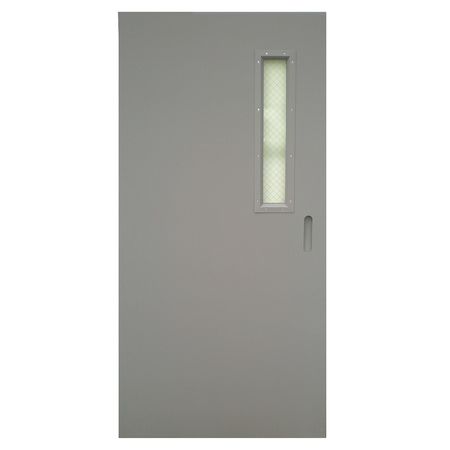 Metal Door With Glass,type 1,80 X 32 In