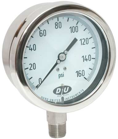 Pressure Gauge,0 To 160 Psi,4-1/2in (1 U