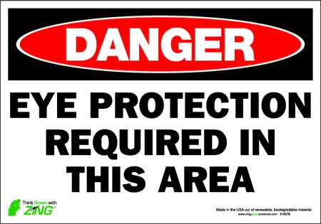 Danger Sign,7 X 10in,r And Bk/wht,eng (1