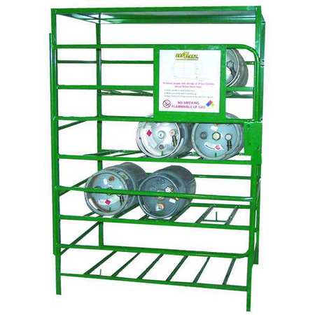 Gas Cylinder Rack,48x36,capacity 12 (1 U