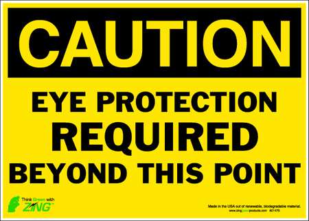 Caution Sign,10 X 14in,bk/yel,eng,text (