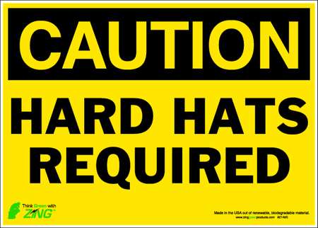 Caution Sign,10 X 14in,bk/yel,eng,text (