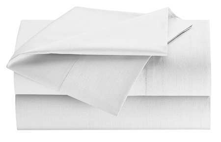 Flat Sheet,queen,white,93" W,110" L,pk6