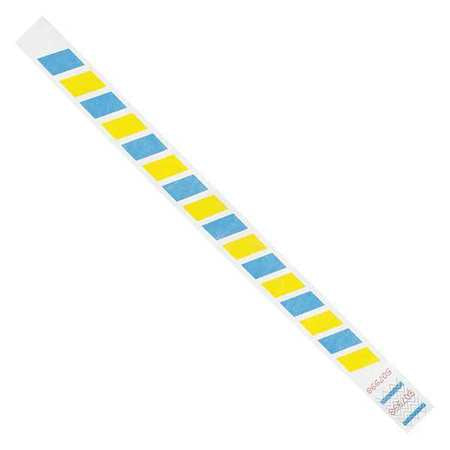 Wristbands,3/4"x10",stripes,pk500 (1 Uni