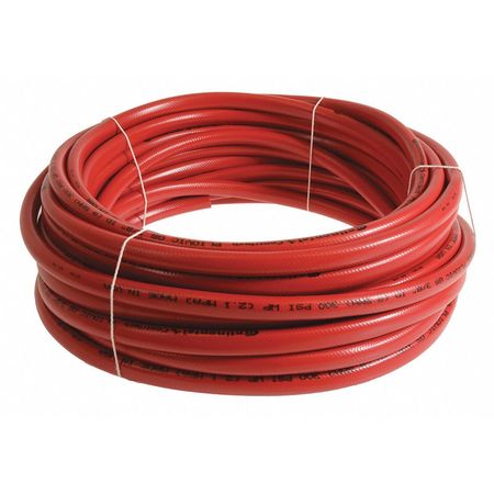 Air Hose,red Pvc ,300psi,1/2",25ft. (1 U