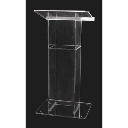 Clear Acrylic H Style Lectern,w/shelf (1