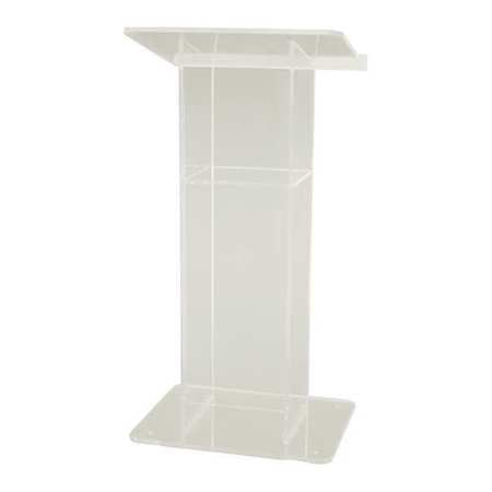 Frosted Acrylic H Lectern,w/shelf (1 Uni