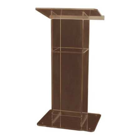 Smoked Acrylic H Style Lectern,w/shelf (