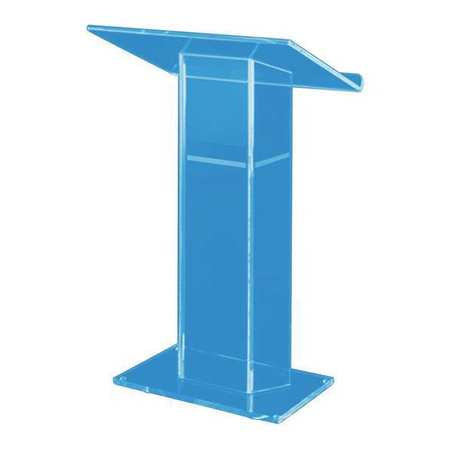 Tinted Lrge Acrylic Wing Lectern,w/shelf