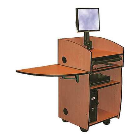 Mobilite Lectern,cherry Folding Shelf (1