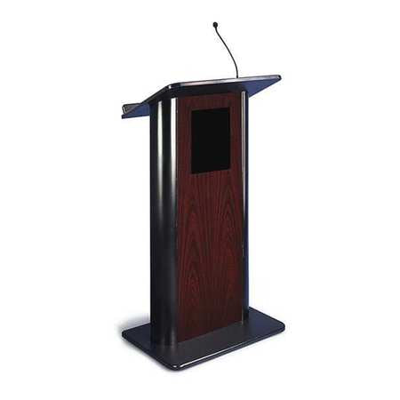 Panel Sound Lectern,jewel Mah/blk Alum (