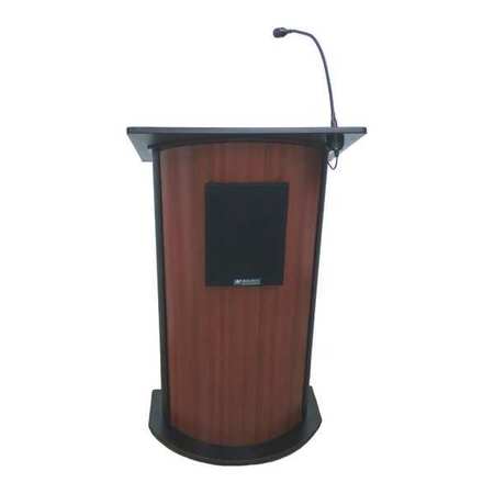 Wireless Curved Lectern,jewel Mah/black