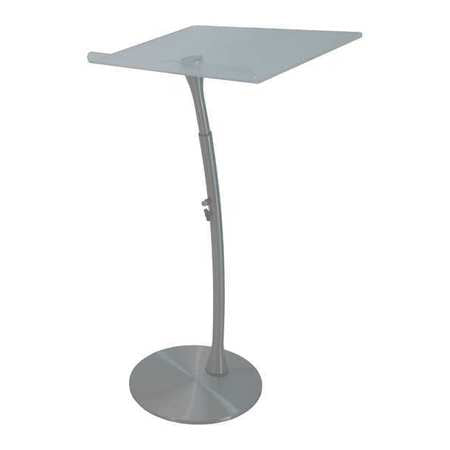 Acrylic Adjstbl Steel Column Arc Lectern