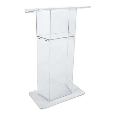 Clear Acrylic Wing Lectern,w/shelf (1 Un