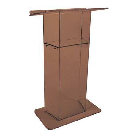 Smoked Acrylic Wing Lectern,w/shelf (1 U