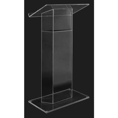 Rta Clear Acrylic Wing Lectern,w/shelf (