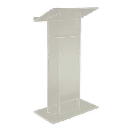 Rta Frosted Acrylic Wing Lectern,w/shelf