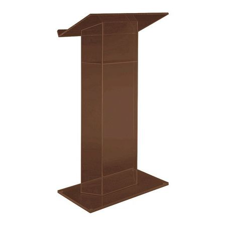 Rta Smoked Acrylic Wing Lectern,w/shelf