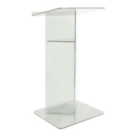 Clear Acrylic V Style Lectern,w/shelf (1