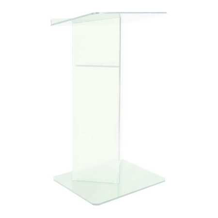 Frosted Acrylic V Lectern,w/shelf (1 Uni