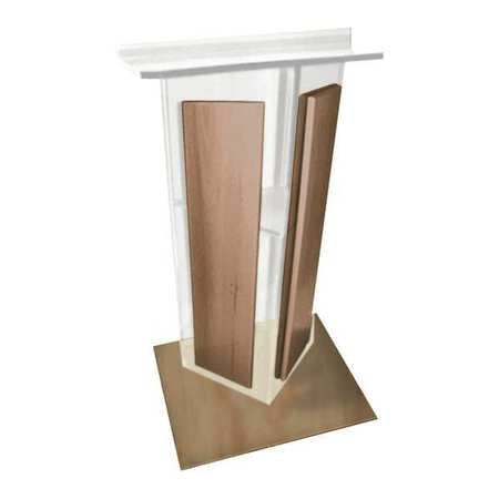 Clear Acrylic Lectern,oak Side/base (1 U