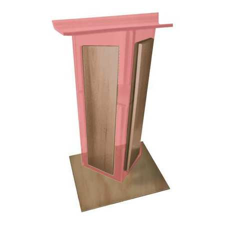 Tinted Acrylic Lectern,oak Side/base (1