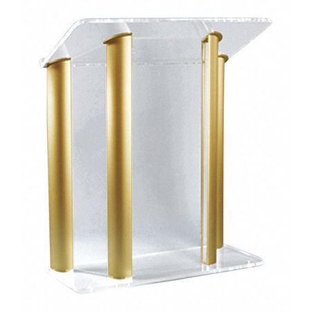 Clear Acrylic Lectern4,gold Post (1 Uni